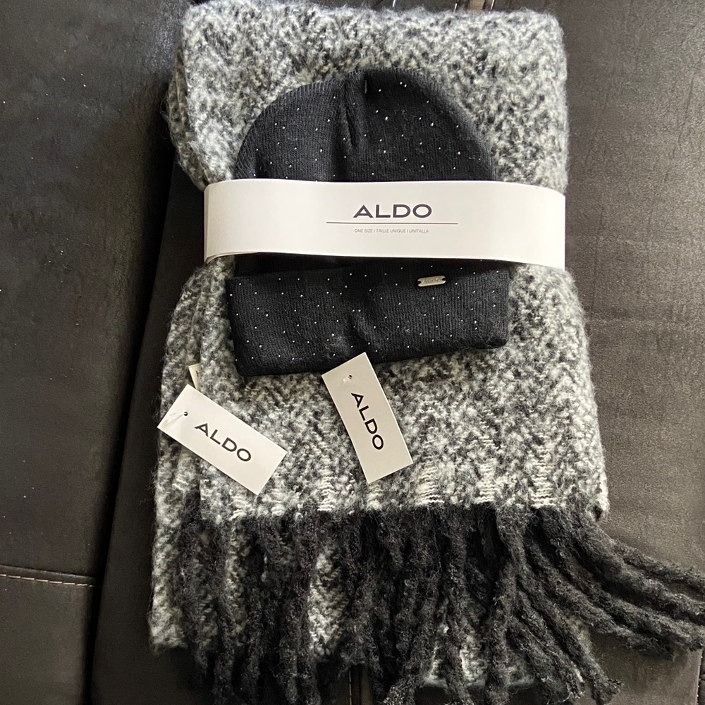Also knit scarf and cap